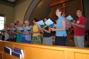 An ad hoc choir (Sept 2014)
